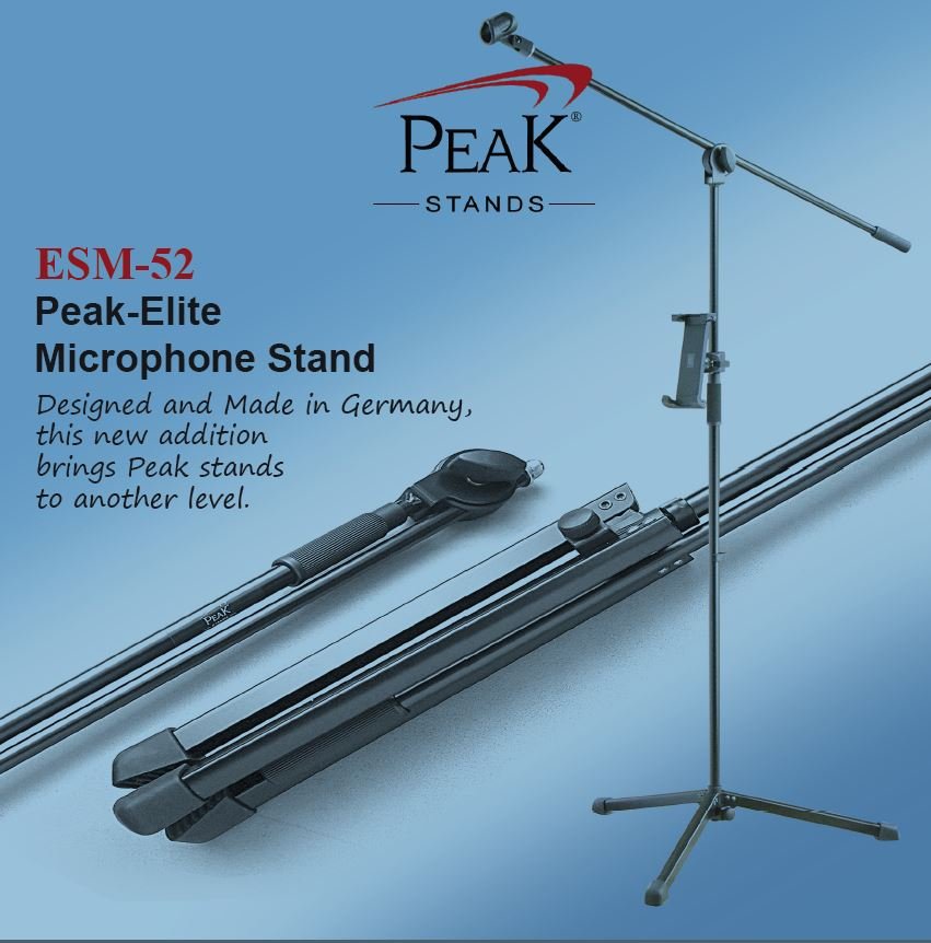 ESM-52 Elite Microphone Stand — Peak Stands-The Best Portable Stands